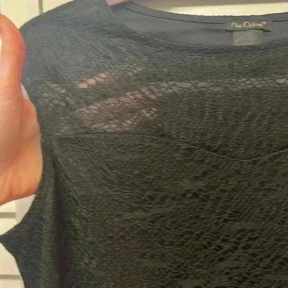 Nue Options Lace Sleeveless Top Size Small Black - Picture 4 of 4